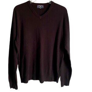 Harbor Island Men's V-Neck Sweater XL Black Acrylic